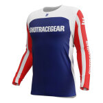 Maillot cross shot contact mythic blue / red - xs