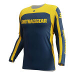 Maillot cross shot contact mythic blue / yellow - xs