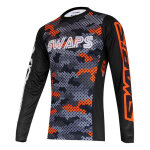 Maillot cross swaps camo orange - s