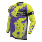 Maillot cross thor launchmode bleach gray / acid - s