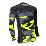 Maillot enduro acerbis x - duro winter noir / jaune - m