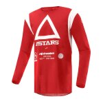 Maillot enduro alpinestars techdura bright red - m