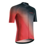 Maillot route manches courtes gist flow rouge / noir - s