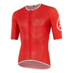 Maillot route mb wear ultralight smile rouge unisexe - m