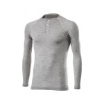Maillot technique manches longues mixte sixs serafino merinos gris - 2x