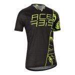 Maillot vlo acerbis mtb combat noir / jaune - m