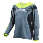 Maillot vlo enfant manches longues o'neal element fr hybrid v. 22 gri
