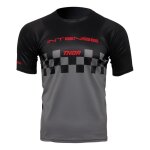 Maillot vlo manches courtes thor intense chex noir / gris - xs