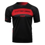 Maillot vlo manches courtes thor intense dart noir / rouge - xs