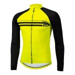 Maillot v�lo zipp� enfant hiver kenny tech winter jaune fluo - 8ans