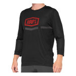 Maillot vtt manches 3 / 4 100% airmatic sp21 noir / rouge - s