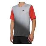 Maillot vtt manches courtes 100% celium sp22 rouge / gris - s