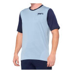 Maillot vtt manches courtes 100% ridecamp bleu clair - s