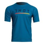 Maillot vtt manches courtes thor assist caliber bleu - xs