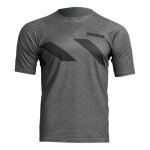Maillot vtt manches courtes thor assist hazard gris - xs
