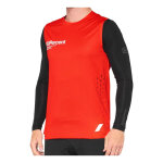 Maillot vtt manches longues 100% r - core concept sp22 noir / rouge - s