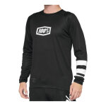 Maillot vtt manches longues 100% r - core sp22 noir / blanc - s