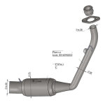 Manchon catalys leovince pour ligne complte honda cb 125 r 21 - 22