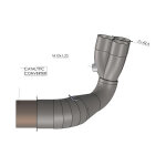 Manchon catalys leovince pour ligne complte yamaha mt - 09 21 - 22