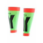 Manchons de compression mollets sixs vert et rouge - s
