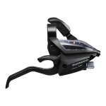 Manette vtt droite shimano stef500 7v pour frein v - brake (2 doigts)