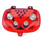 Masque 4 halogènes + leds adaptable pour booster <2004 - noir Masque 4 halogènes + leds adaptable pour booster <2004 - noir
