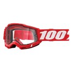 Masque cross 100% accuri 2 enduro red double cran incolore
