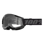 Masque cross 100�% strata 2 noir �cran clair