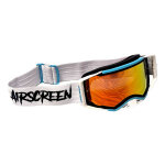 Masque cross airscreen aero 02 mx white / black / turquoise iridium re