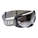 Masque cross airscreen aero 03 ex gray / white / black iridium miroir