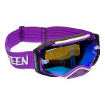 Masque cross airscreen aero 05 ex purple / white / black iridium bleu