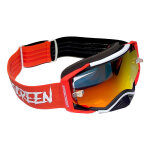 Masque cross airscreen aero 06 ex red / black / white iridium