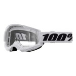 Masque cross enfant 100 % strata 2 blanc cran clair