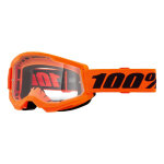Masque cross enfant 100 % strata 2 orange fluo �cran clair