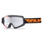 Masque cross fly racing zone noir / orange �cran miroir