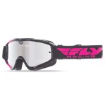 Masque cross fly racing zone noir / rose �cran miroir