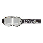 Masque cross o neal b - 10 attack v. 24 noir / blanc iridium argent