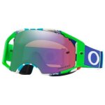 Masque cross oakley airbrake pinned race bleu / vert �cran prizm jade i