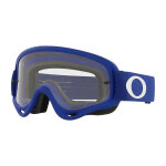 Masque cross oakley o - frame - moto bleu cran transparent