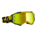 Masque cross scott fury jaune / noir - cran chrome jaune