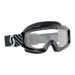Masque cross scott hustle mx enduro noir / blanc �cran clair