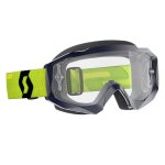 Masque cross scott hustle x mx gris / jaune �cran clair