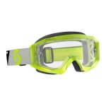 Masque cross scott hustle x mx jaune / gris �cran clair