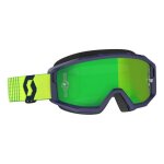 Masque cross scott primal bleu / jaune cran works chrome vert