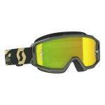 Masque cross scott primal camo kaki cran works chrome jaune