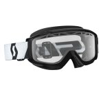 Masque cross scott split otg enduro noir / blanc �cran clair