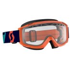 Masque cross scott split otg enduro orange / bleu �cran clair