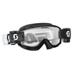 Masque cross scott split otg wfs roll off blanc / noir �cran clair