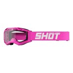 Masque cross shot assault 2. 0 solid rose brillant - cran transparent