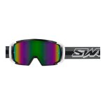 Masque cross swaps scrub v2 gris / noir - cran iridium vert